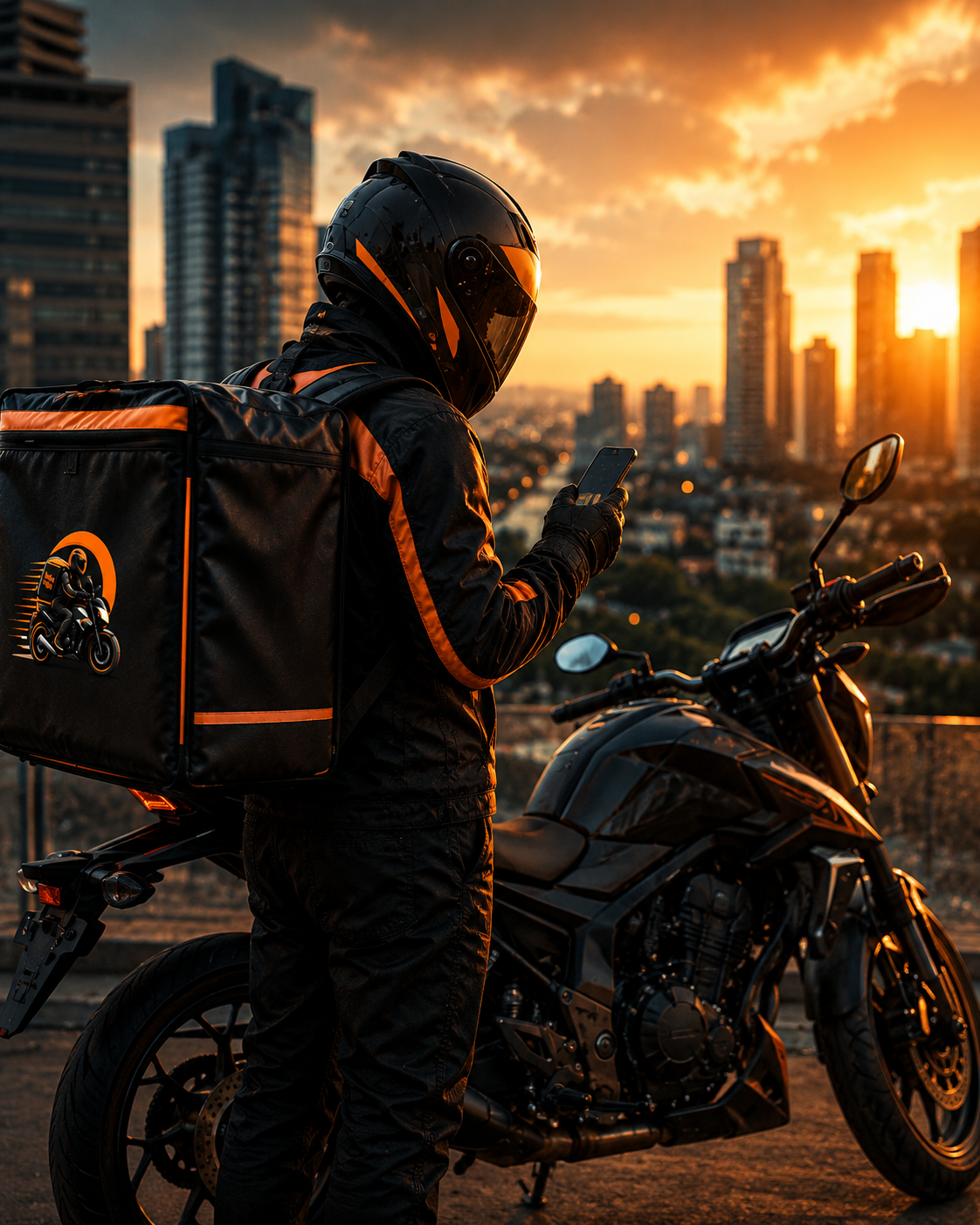 Motoboy MotoFlow olhando app